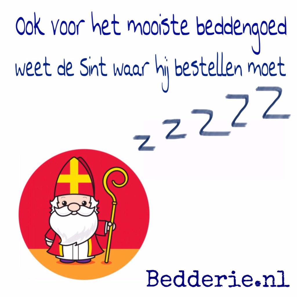 Ook voor het mooiste #beddengoed weet de #sint waar hij bestellen moet.