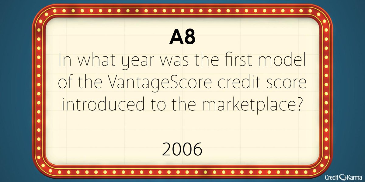 creditkarma's tweet photo. Q8 goes to @debvengeance! (Source: http://t.co/cBdoSPdJtO) #credittrivia #CKchat http://t.co/L9BXHhFyOU