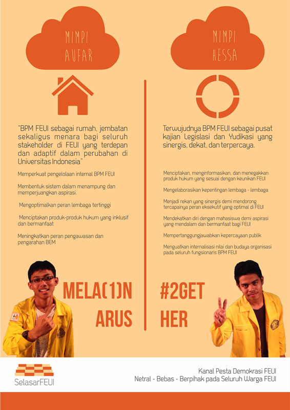 SelasarFEUI's tweet photo. ini mimpi @aufar_z dan @hessarizky untuk @BPMFEUI 2015 http://t.co/H2p08hAbOQ