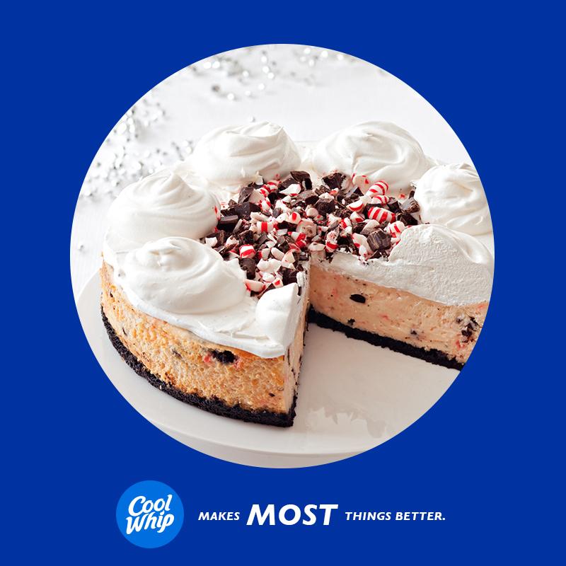 CoolWhip's tweet photo. This Peppermint Bark Cheesecake will make your holidays the best! #COOLWHIP #MostThings
http://t.co/RZRghPmobd http://t.co/67HXrK7MzV