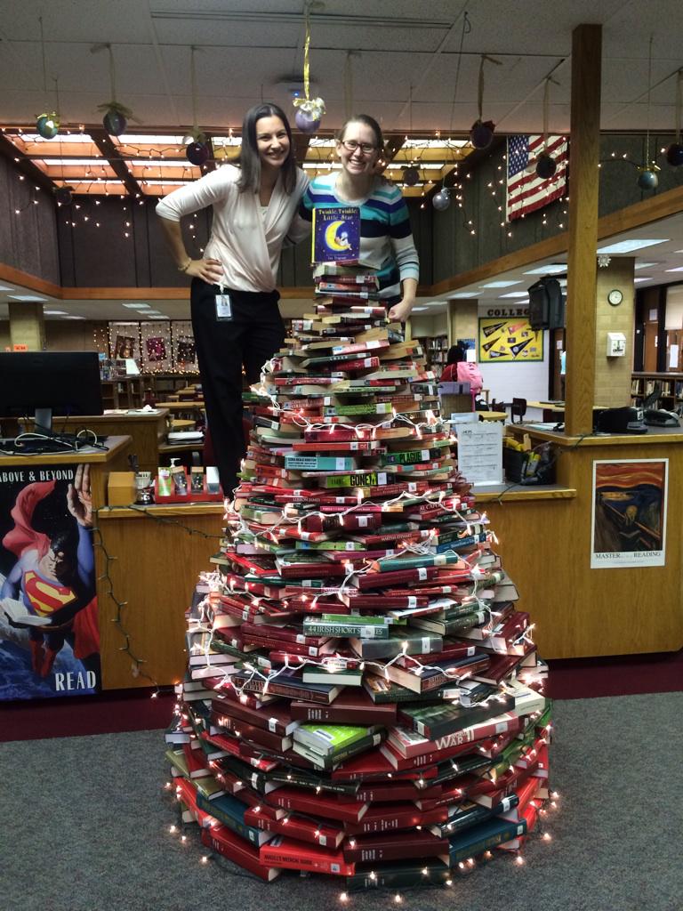 GodwinLibrary's tweet image. Come check out our book tree! (Not literally, of course). :)