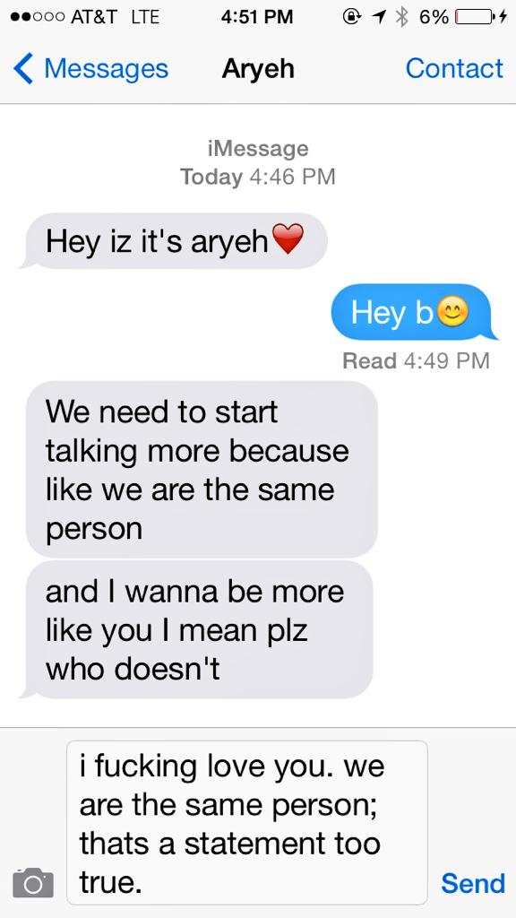 izyferguson's tweet photo. Best complement of my life. http://t.co/o6Ky45dCK8