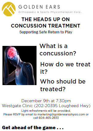 GEPhysio's tweet photo. Free #concussion education workshop with GEP! learn about #baselinetesting &amp; our services. refreshments provided! http://t.co/uCoFcJRjtC