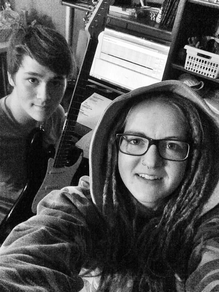 OfficialDyad's tweet photo. Laing Down the #guitar tracks for our next #cover :) #music is #SoMuchFun http://t.co/LglivsncNd