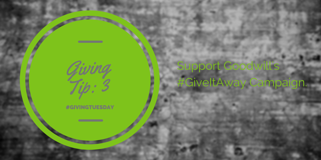 ActOnSoftware's tweet image. #GivingTips -- Support customer @GoodwillIntl's #GiveItAway Campaign -- okt.to/On2o9l #GivingTuesday