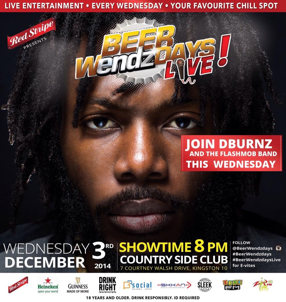 JAEmagazine's tweet photo. See @dBURNZMusic tomorrow night at Country Side Club! #RunBabylon #dBurnz http://t.co/bk5baP4bir