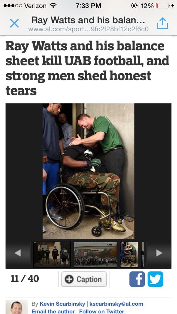 parkerann4's tweet photo. If this doesn't break your heart, I don't know what will. #FreeUAB #FireWatts http://t.co/Xemb3UazN1
