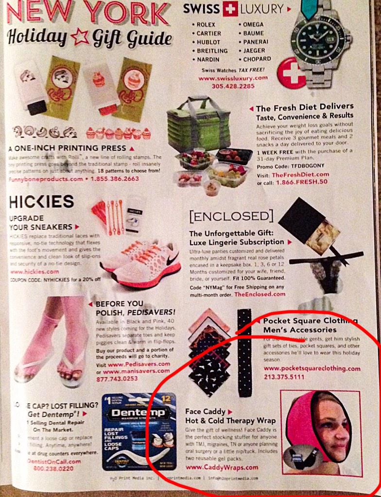 CaddyWraps's tweet image. Hey! FaceCaddy is one of  New York Magazine's holiday gift picks! Check it out.....