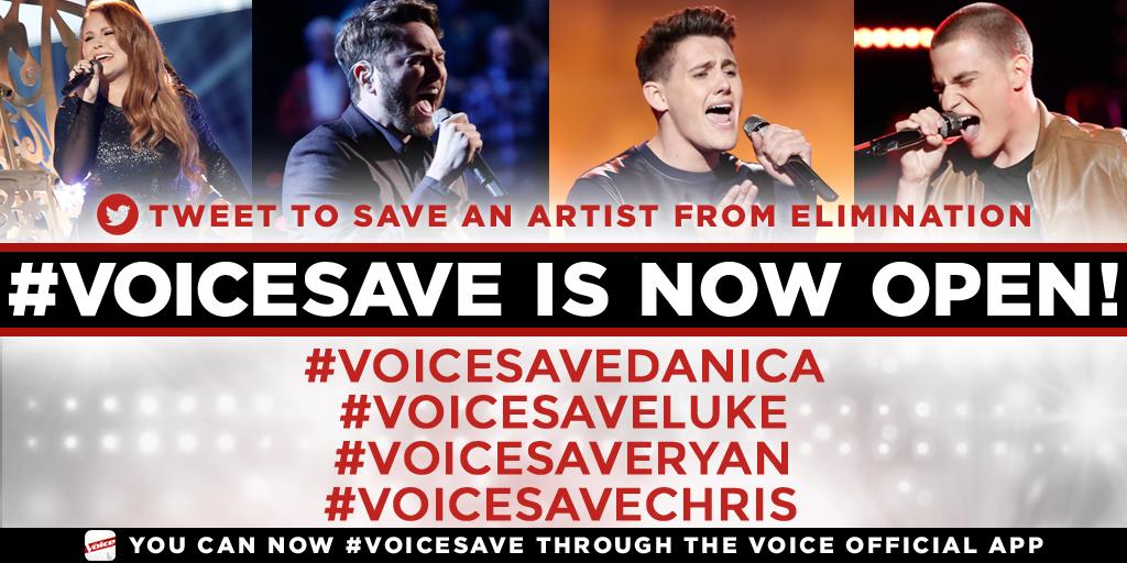 NBCTheVoice's tweet photo. #VoiceSave IS OPEN. http://t.co/HEGOLx8NBf