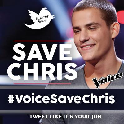 iamchrisjamison's tweet image. Retweet this to save me! #VoiceSaveChris