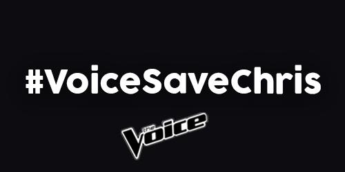 Retweet this to save me! #VoiceSaveChris