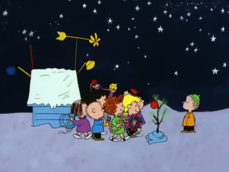 Snoopy's tweet photo. I never thought it was such a bad little tree. Maybe it just needs a little love. - Linus http://t.co/ltACDVm5Hv