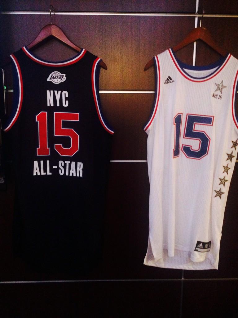 XXL Magazine on X: . @adidas 2015 NBA All-Star jerseys in full display at  MSG #NBA #adidas #AllStar #2015 #East vs. #West  / X