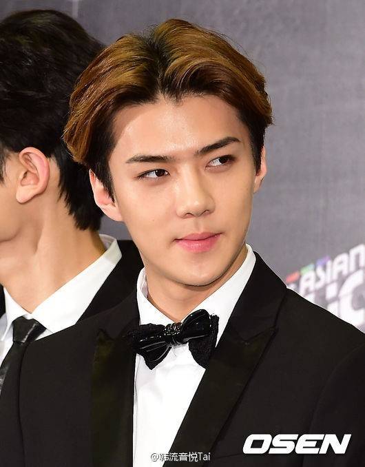 EXOLMAKASSAR_'s tweet photo. 141203 Sehun @ 2014 MAMA in HongKong Press Conferene http://t.co/7JrA7lcIJ2