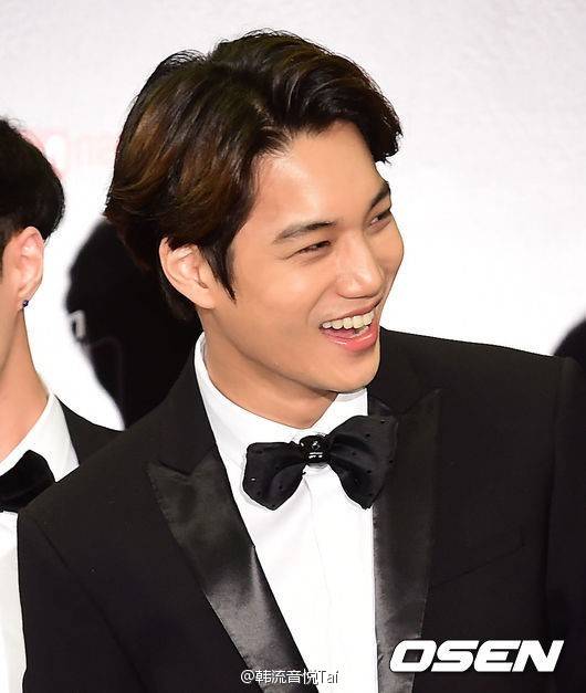 EXOLMAKASSAR_'s tweet photo. 141203 Kai @ 2014 MAMA in HongKong Press Conferene http://t.co/RQU6jYJsjG