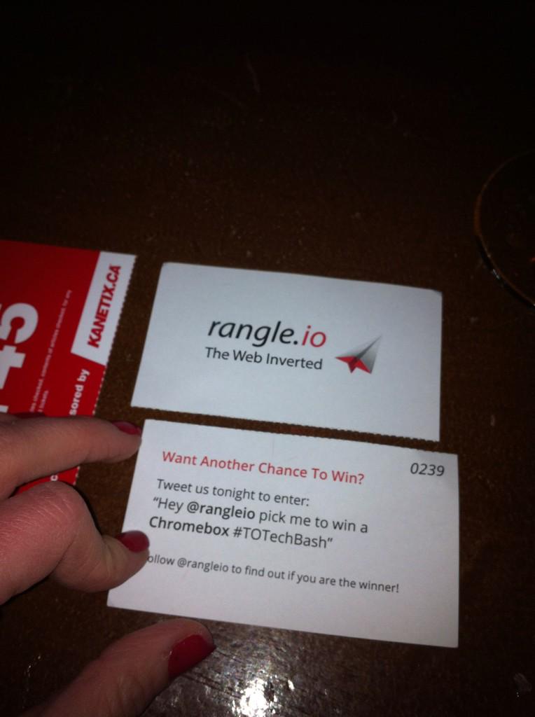 rangleio's tweet image. @TOTechBash @DevTO #totechbash ... Bonus twitter contest to win... Remember to follow us and you MUST be here to win!