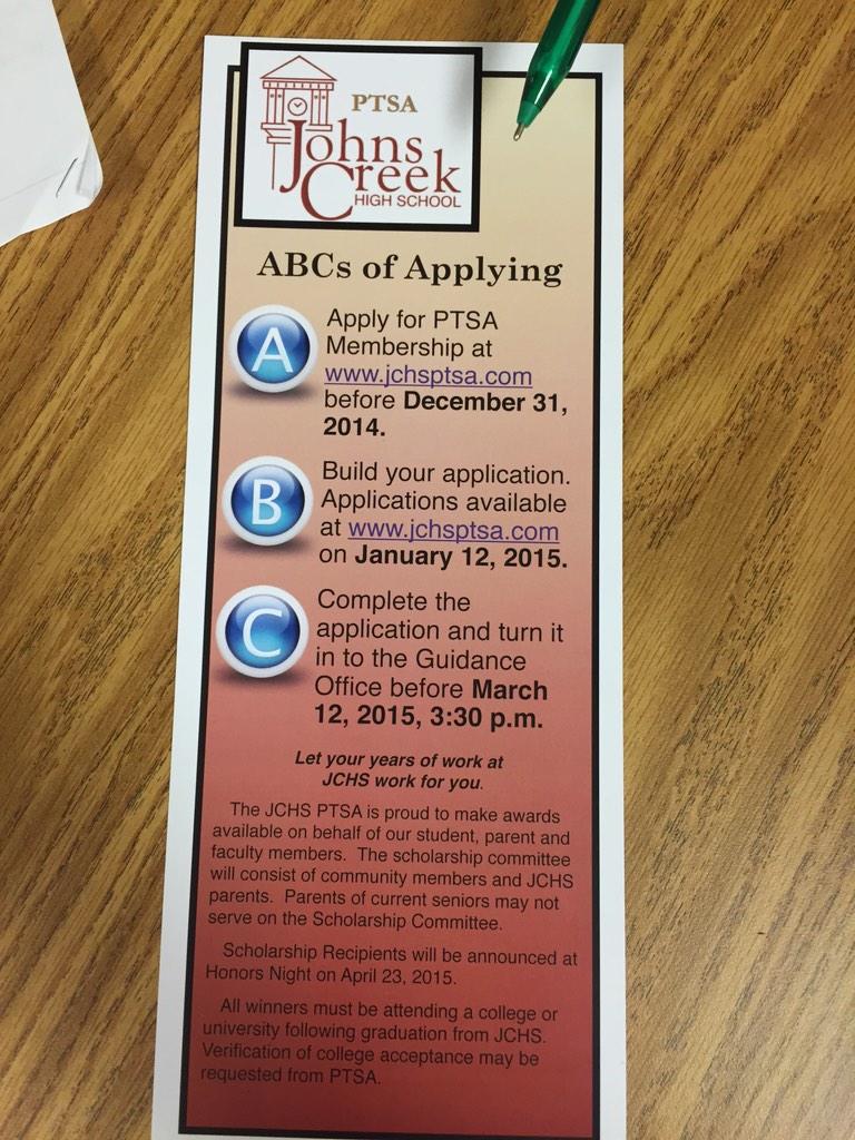 JCHSPTSAstudent's tweet photo. It's not too late to join PTSA! Join ASAP http://t.co/doggII9F9X