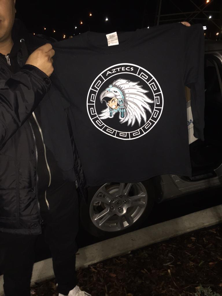 mccabe_aztecs's tweet photo. “@Kiddie_A: Fresh off the press. http://t.co/zYTfcgzF1l” come into the office to buy a new shirt or hoodie starting tomorrow #McCabeAztecs
