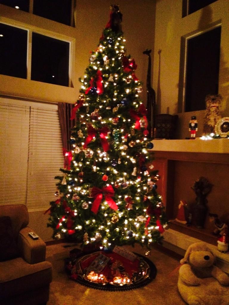 Christmas tree is up!  #BeOn9