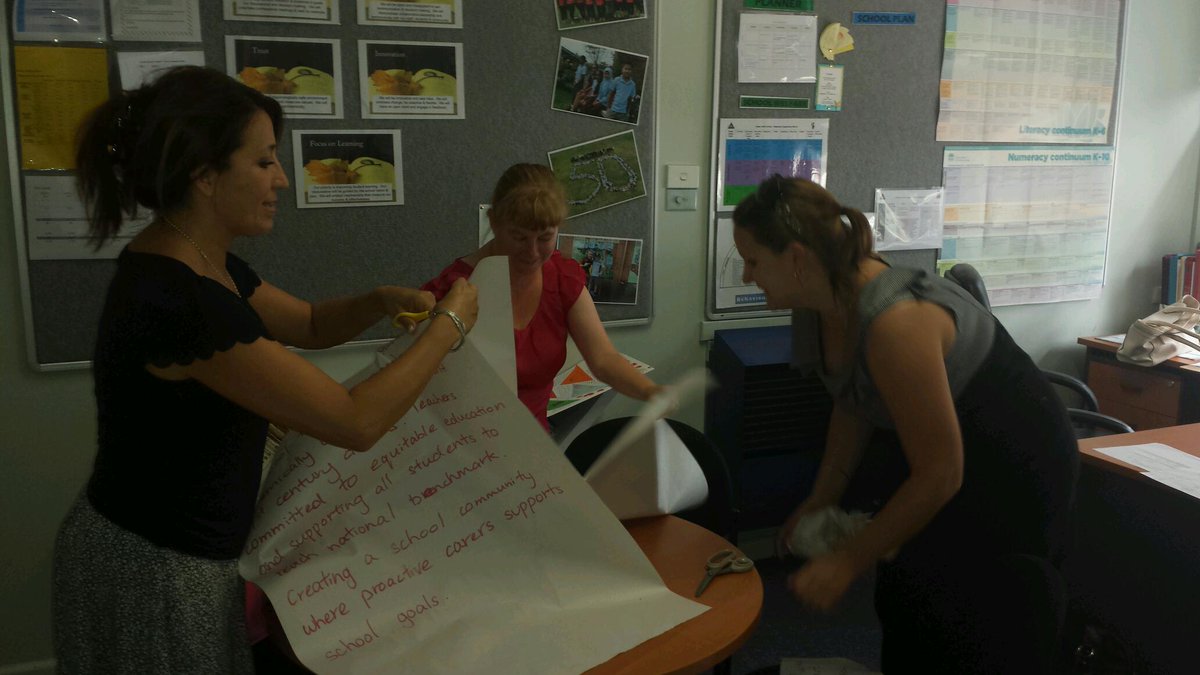 School leaders in action. The behind the scenes work of school planning.