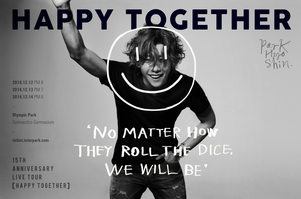 jellyfish_ent's tweet photo. [박효신] #박효신 15주년 기념 라이브투어 <#HAPPY_TOGETHER> 두번째 메인포스터가 공개되었습니다. 아울러 금일 오후 8시 인터파크에서 추가 티켓 오픈이 진행 될 예정이오니 많은 관심 부탁드립니다. http://t.co/WYuXU5V3Id