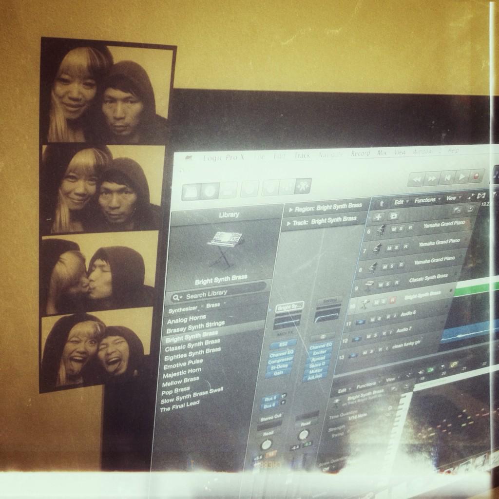 pineappleO's tweet photo. An exclusive bonus track for @latecambrian #GoldenTimeLP Japanese release!! @thistimerecords #photobooth #berlin http://t.co/FiuSgeQA4t