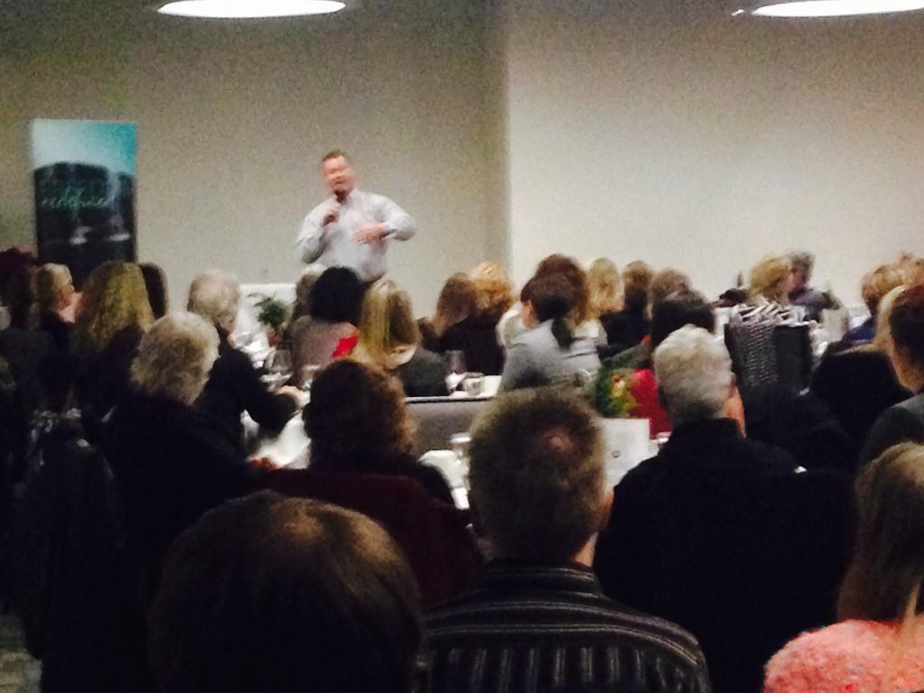 bradbartch's tweet photo. Huge Kelowna Nucerity event "Men's nite " from Dave to Jeff telling the business viability !!! http://t.co/B9uCMaI0PN