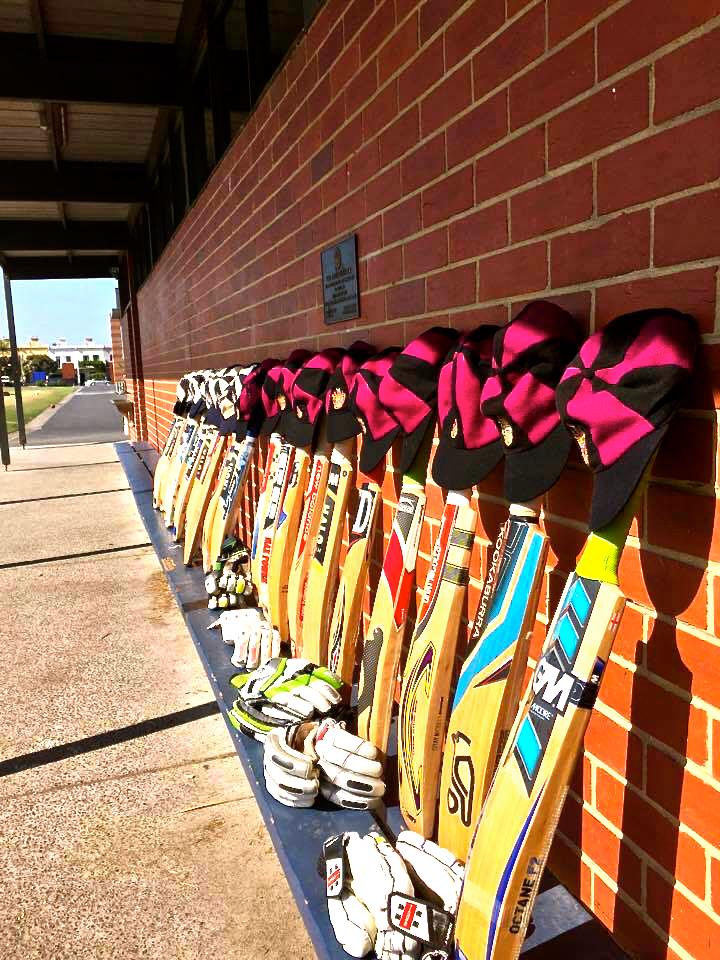 The Haileybury and Caulfield Grammar First Cricket Team have joined in to honour Phillip Hughes, #PutOutYourBats.