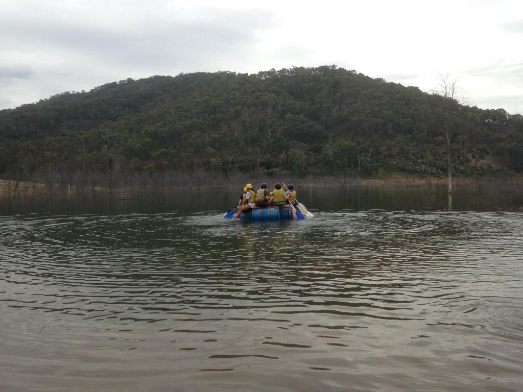 JulienneFeeney's tweet photo. Success and all aboard the raft at Yr 9 OED camp #mccteach #ActiveGirls @AGSAgirls http://t.co/2iwy95Qb8k