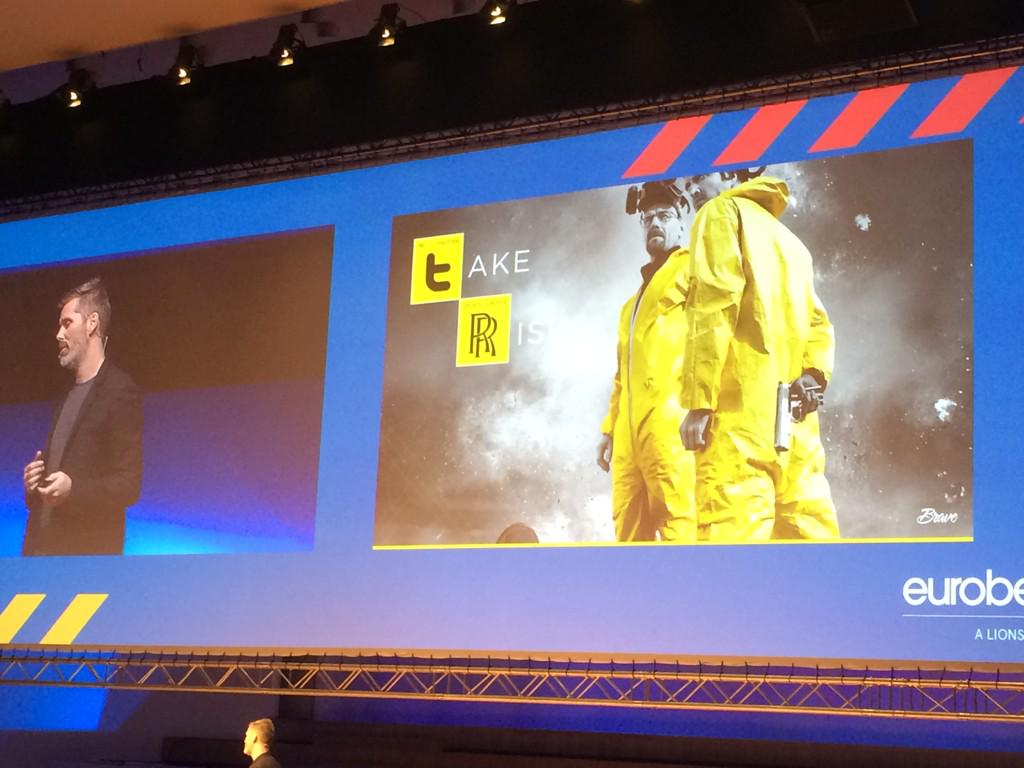Take risks like #walter #white #eurobest2014 #breakingbad #break #rules