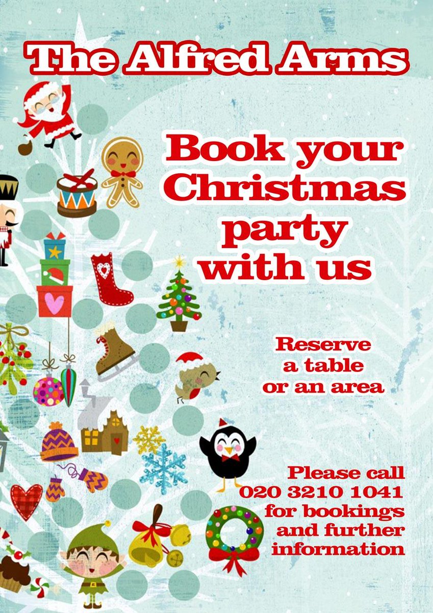 Book your #ChristmasParty with us! Call to make a booking and for more information #Borehamwood