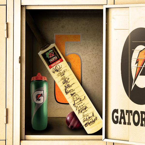 Day 5 – RT &amp; Follow <a href="/GatoradeUK/">Gatorade UK</a> for the chance to win a signed ICC T20 World Cup 2014 cricket bat.