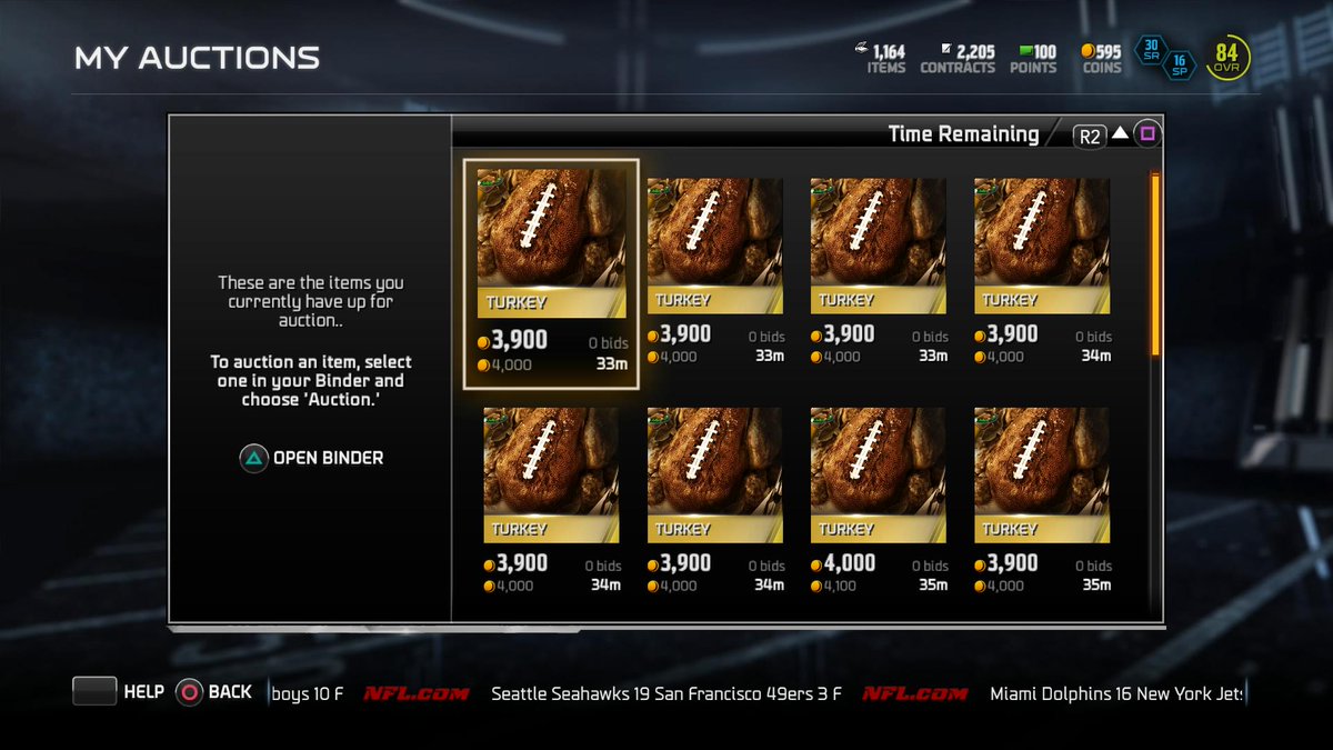 Buhse78MUT's tweet photo. These have been up for a full day... #MUT15 #ThanksgivingPromo http://t.co/0oFe1HbKDp