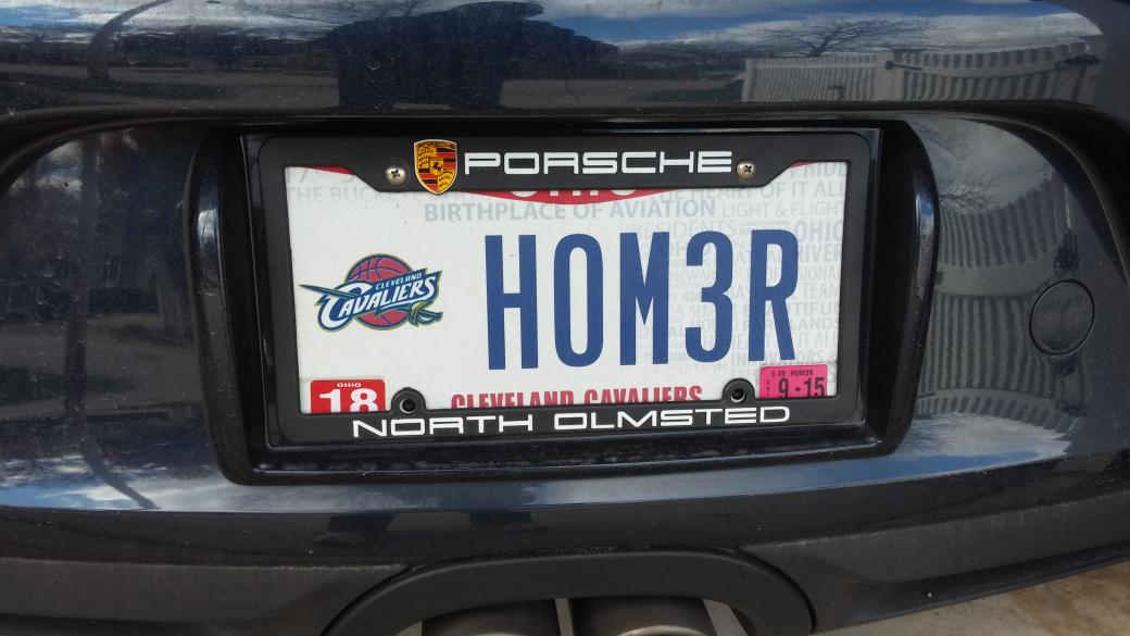 BethHMcLeod's tweet photo. We did a story @19ActionNews about creative #Oplates...I nominate cavs announcer @CavsFredMcLeod plate...lol #true http://t.co/HrKsyt1oVc