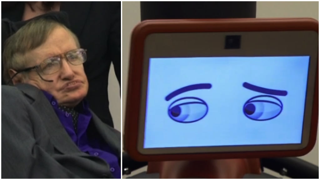 cnni's tweet photo. Scientist Steven Hawking says artificial intelligence could spell the end of the human race: http://t.co/1OmYCGChAS http://t.co/BzqRaeJd2S