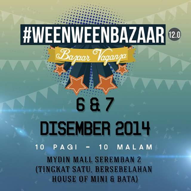 MydinMalaysia's tweet photo. #WeenWeenBazaar is back!
From on9 to reality @ #MYDIN Seremban2 this weekend @ameermydin @SabaFM @weenweenbazaar http://t.co/B6wuWfnckB