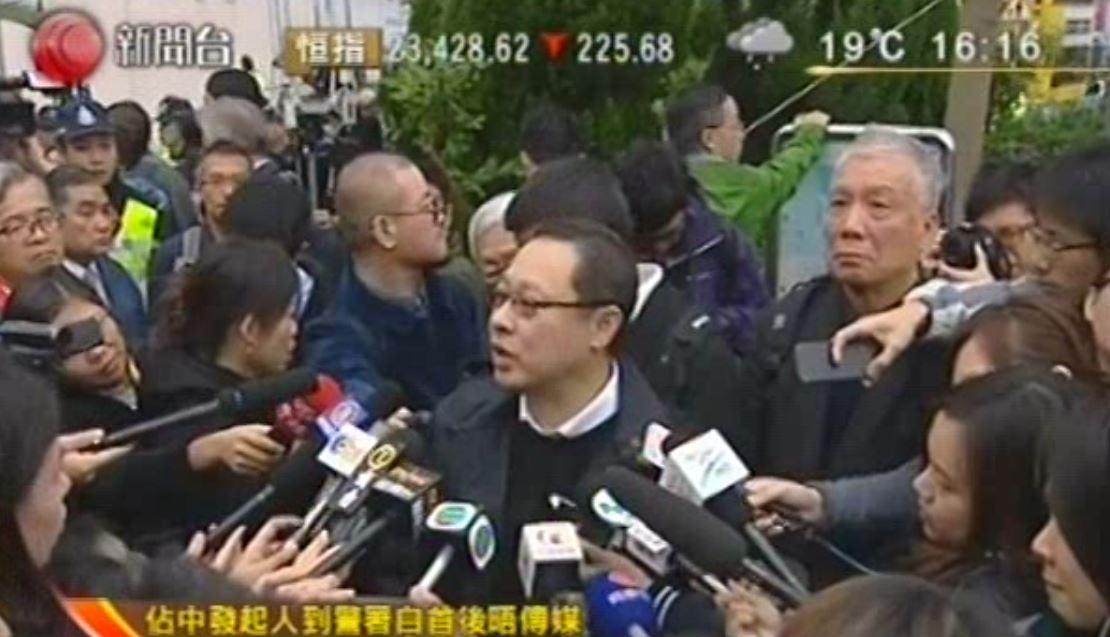 1/2 Benny Tai: we've been allowed to leave with no restrictions, not arrested. were presented with a special form