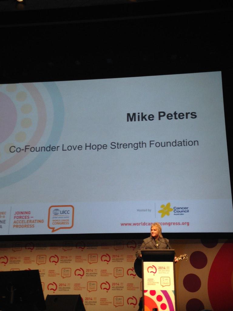 unsafealarmgirl's tweet photo. SawsanAlMadhi: #legendary #MikePeters at opening ceremony of #CancerCongress #2014wcc #cancer #iconic #thealarm 🎸 http://t.co/h8DKixFkEw”