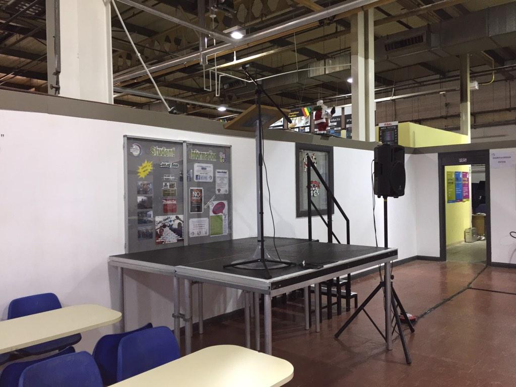 EastDurhamCol's tweet image. The stage is set for this morning&apos;s #TechAcad relaunch