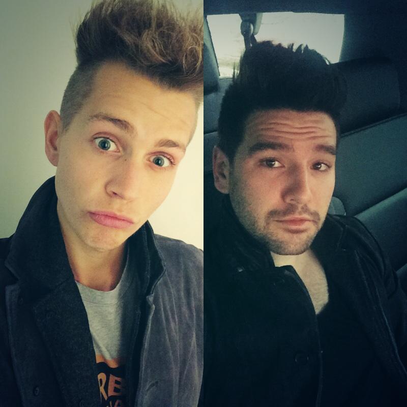 So, me and @ShayMooney have the same @AllSaints_ jacket.. Who rocks it better? ;)