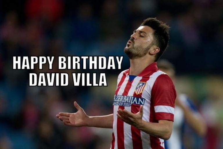 Join us wishing David Villa a happy birthday who turns 33 today.  