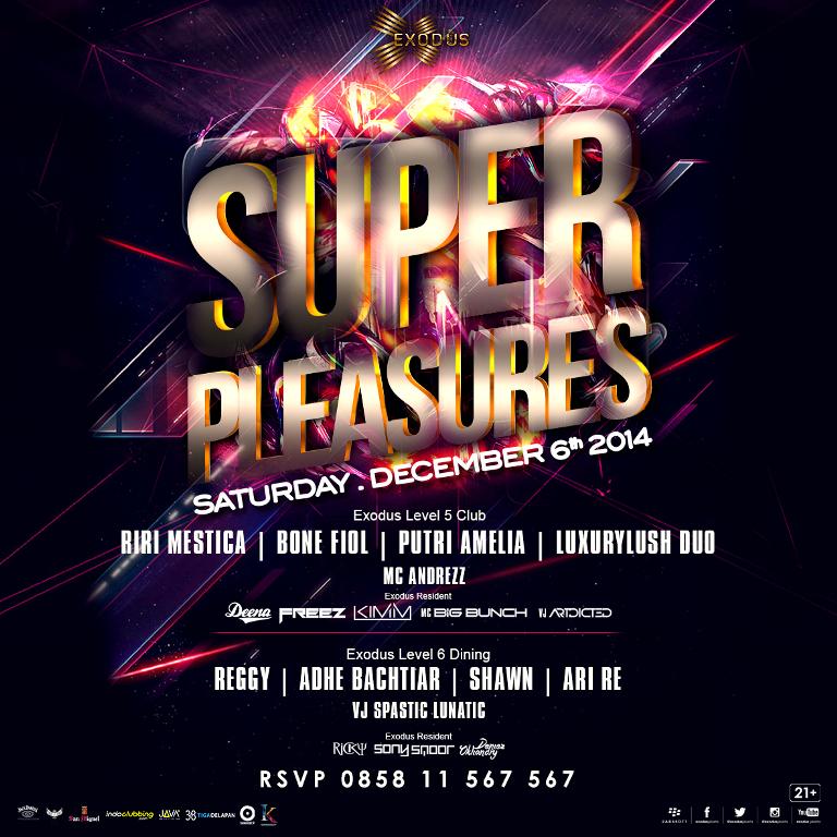JKT_NITELIFE's tweet photo. tonite @exodusjakarta SUPER PLEASURES! by Spinach All Stars! and our Resident DJs. at level 5 &amp; 6. #OnlyAtExodus http://t.co/DZVP8byN8J