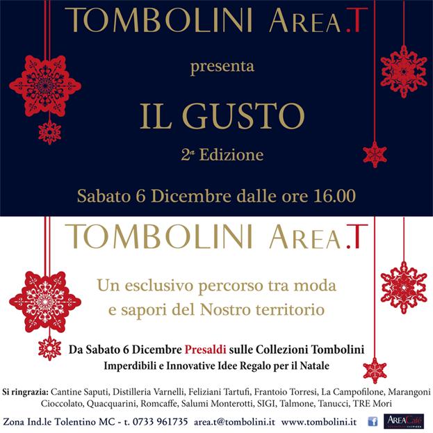 CantineSaputi's tweet photo. Sabato 6 Dicembre vi aspettiamo da #Tombolini Area T a #Tolentino per la 2^ edizione de "IL GUSTO". #wine #Marche http://t.co/0Gh1y5QdaA