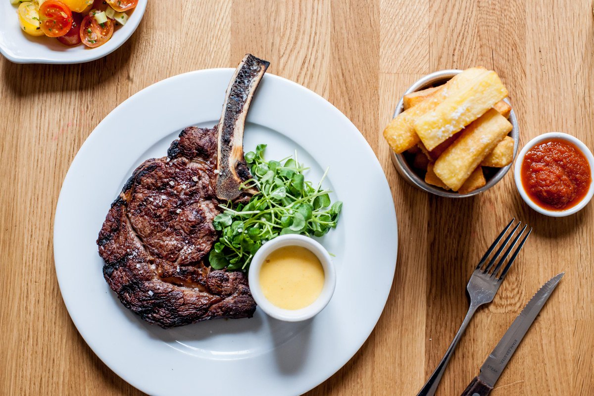 musettebytoma's tweet photo. How about Rib Eye Steak with watercress, bearnaise sauce & triple cooked chips for dinner this evening? #Tkclassics http://t.co/6Omio1qMD6