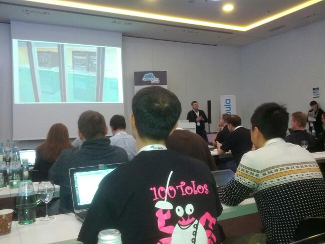 Carlo starts his keynote on disaster recovery with <a href="/opennebula/">OpenNebula Systems</a> and it's looking rad as always!   #OpennebulaConf