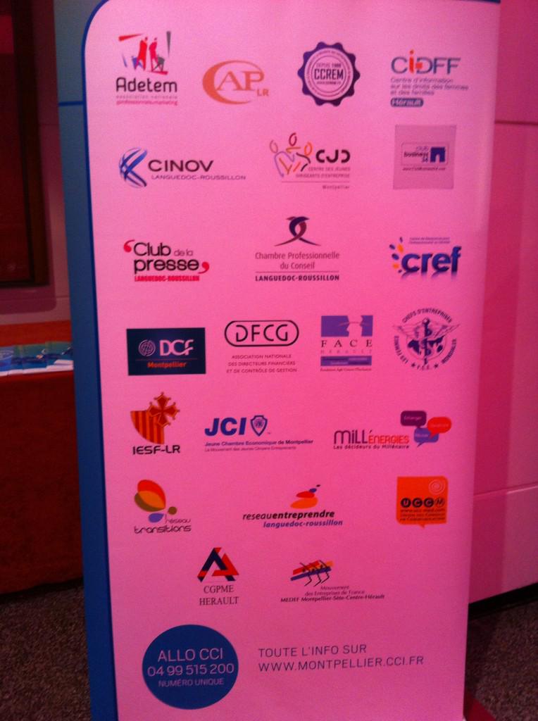 .@Clubusiness34 Présentation des réseaux montpelliérains #fce15 forum de la création d'entreprise #Montpellier