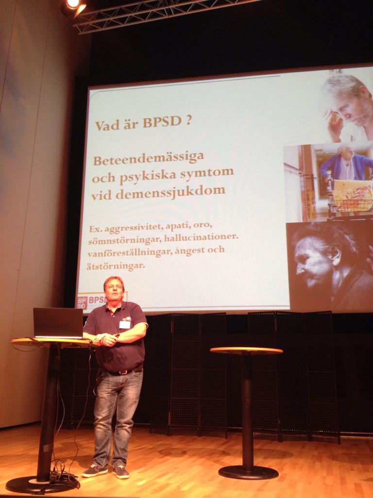 RiksSar's tweet photo. Vad är BPSD? Det klargör Håkan på kvalitetsregisterdagen i Västmanland http://t.co/2CzXdQg8yL