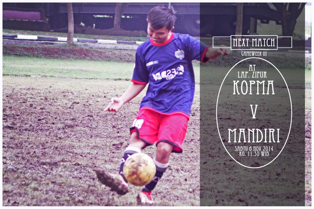 kopmafc's tweet photo. Next Match game week 3 #WSl. Kopma v Mandiri. | sabtu 6 nov 2014 | ko. 11.30 wib. http://t.co/w3K8U2Ros8
