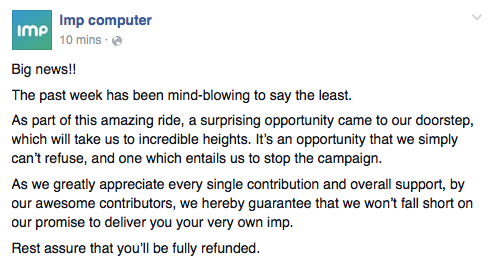 theimpcomputer's tweet image. a msg from imp.computer