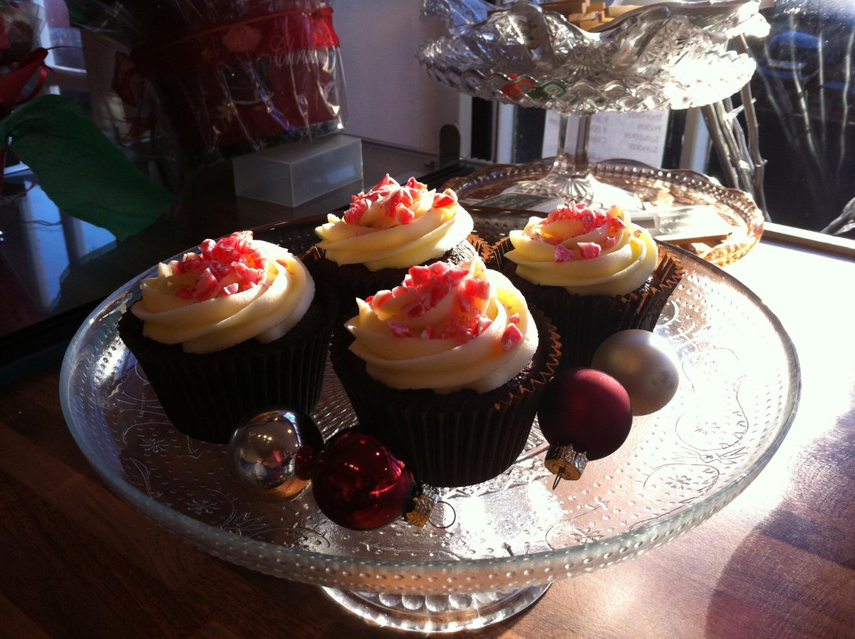 cupcake_bedford's tweet photo. We've given our choc and mint cupcake a festive makeover with a crushed candy cane topping, on sale now http://t.co/cOtxebH0am